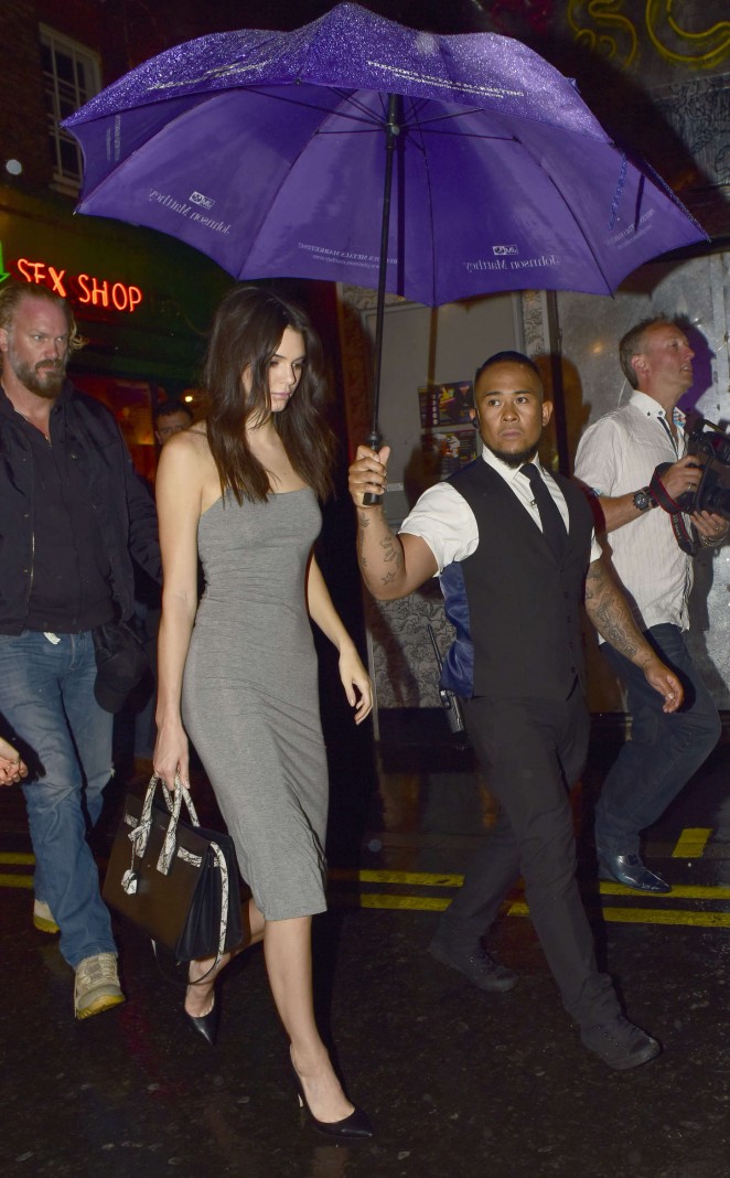 Kendall Jenner - Leaving the Box Club in London