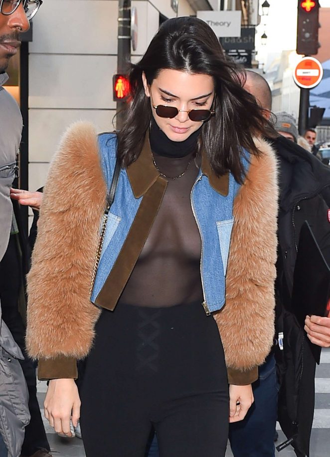 Kendall Jenner - Leaving the Ferdi restaurant in Paris