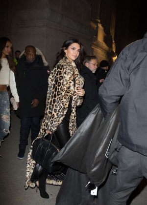 Kendall Jenner Leaving the Grand Palais in Paris | GotCeleb