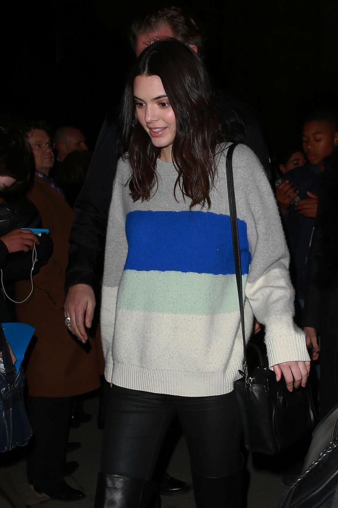 Kendall Jenner - Leaving the H&M Event in Paris