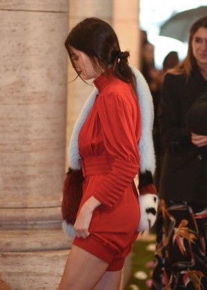 Kendall Jenner - Leaving the opening of Palazzo Fendi in Rome