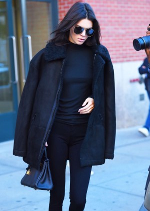 Kendall Jenner - Leaving Victoria's Secret offices in NYC