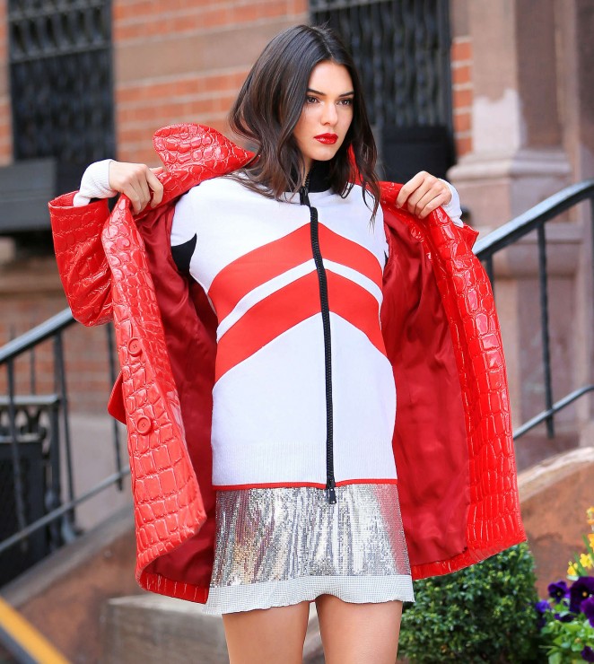 Kendall Jenner on a Vogue Photoshoot in NYC
