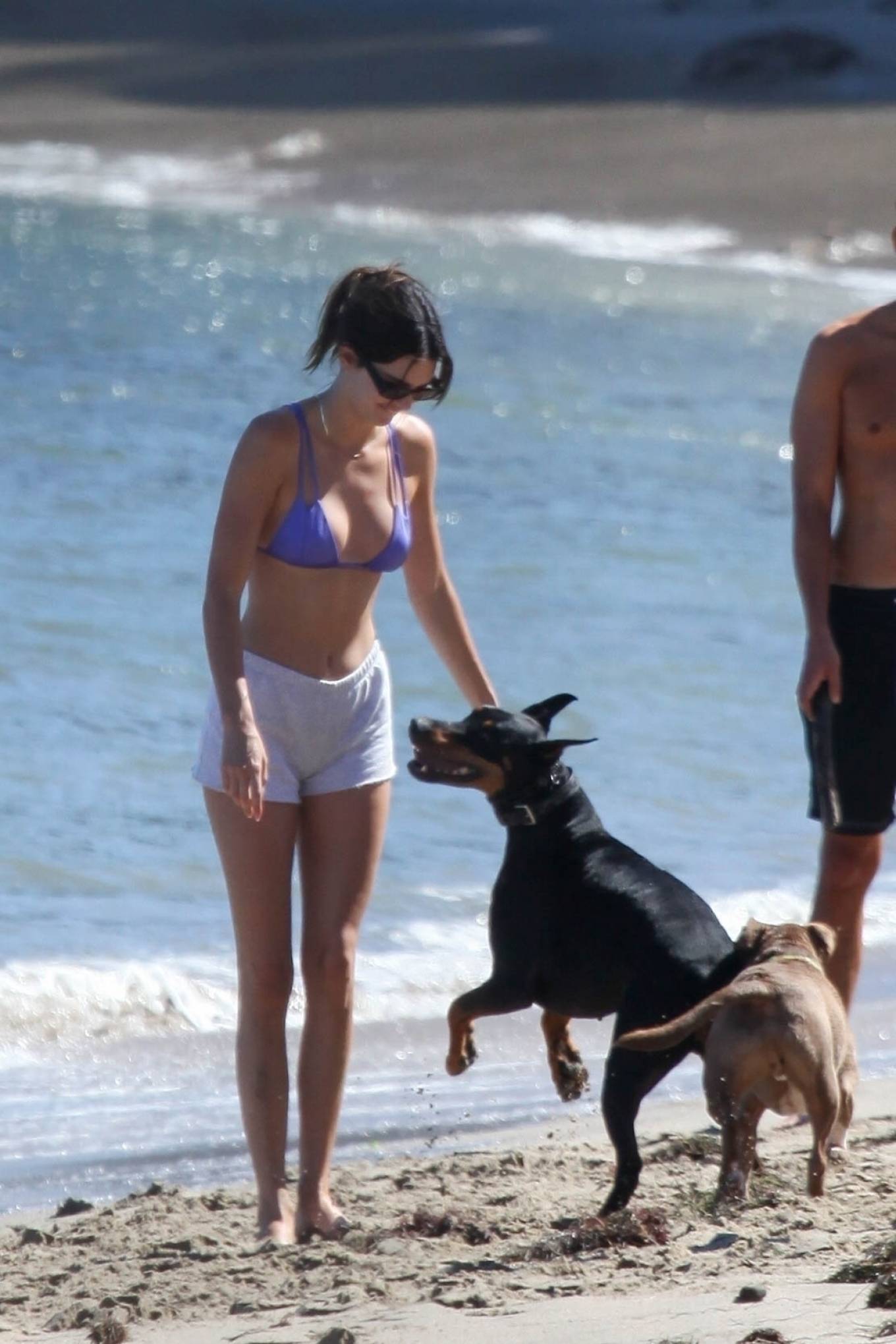 Kendall Jenner - On the beach in Malibu