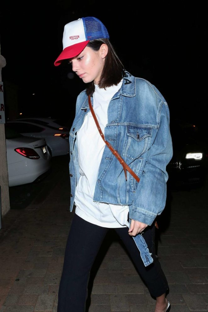 Kendall Jenner out for dinner in Los Angeles