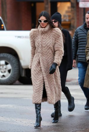Kendall Jenner - Seen in Aspen stroll with friends