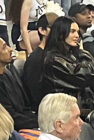 Kendall Jenner - Spotted at basketball game at UCLA's Pauley Pavilion in Los Angeles