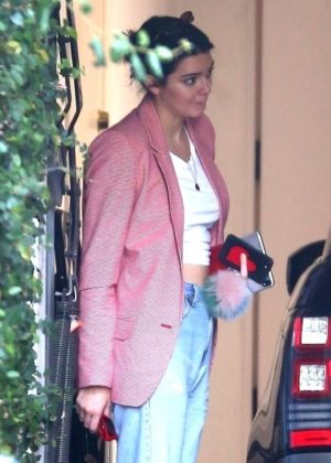Kendall Jenner visiting a friend's house in Beverly Hills