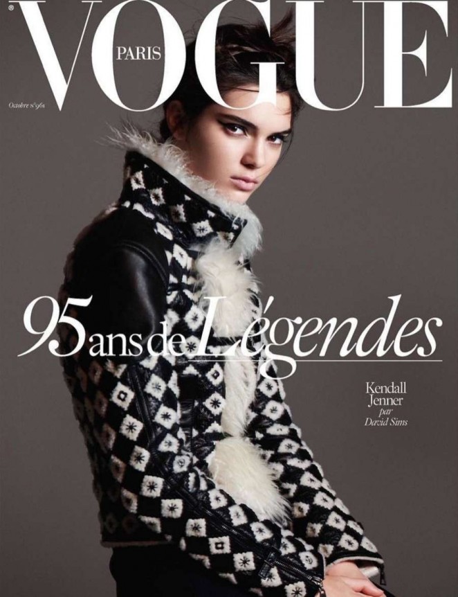 Kendall Jenner - Vogue Paris Magazine Cover (October 2015)