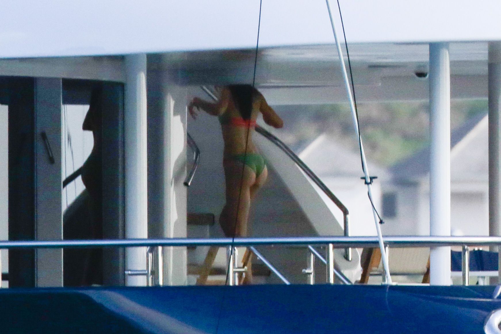 Kendall Jenner - Wearing a bikini on a yacht in St Barts. 