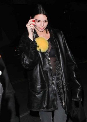 Kendall Jenner with friends out in Beverly Hills