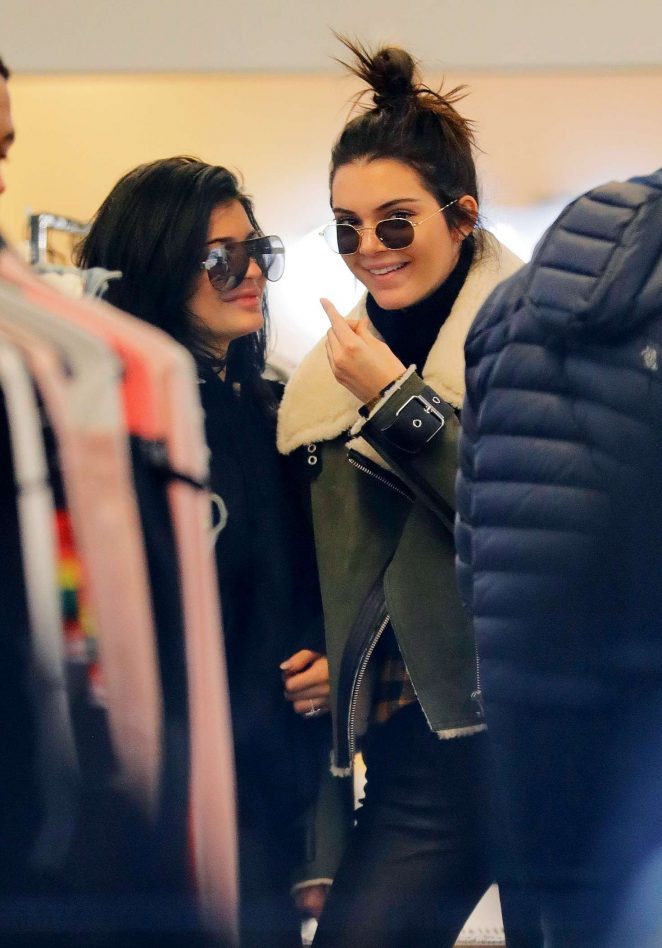 Kendall & Kylie Jenner Shopping at OVADIA & SONS in New York