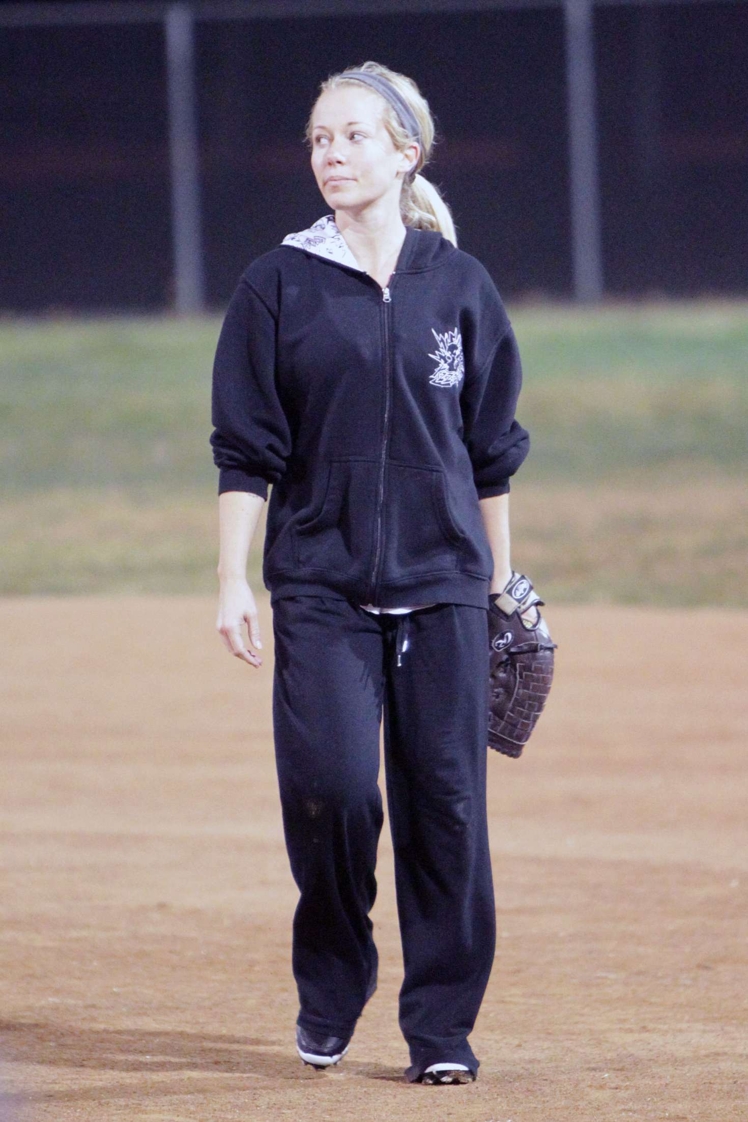 Kendra Wilkinson - Plays in a tournament softball game in Los Angeles