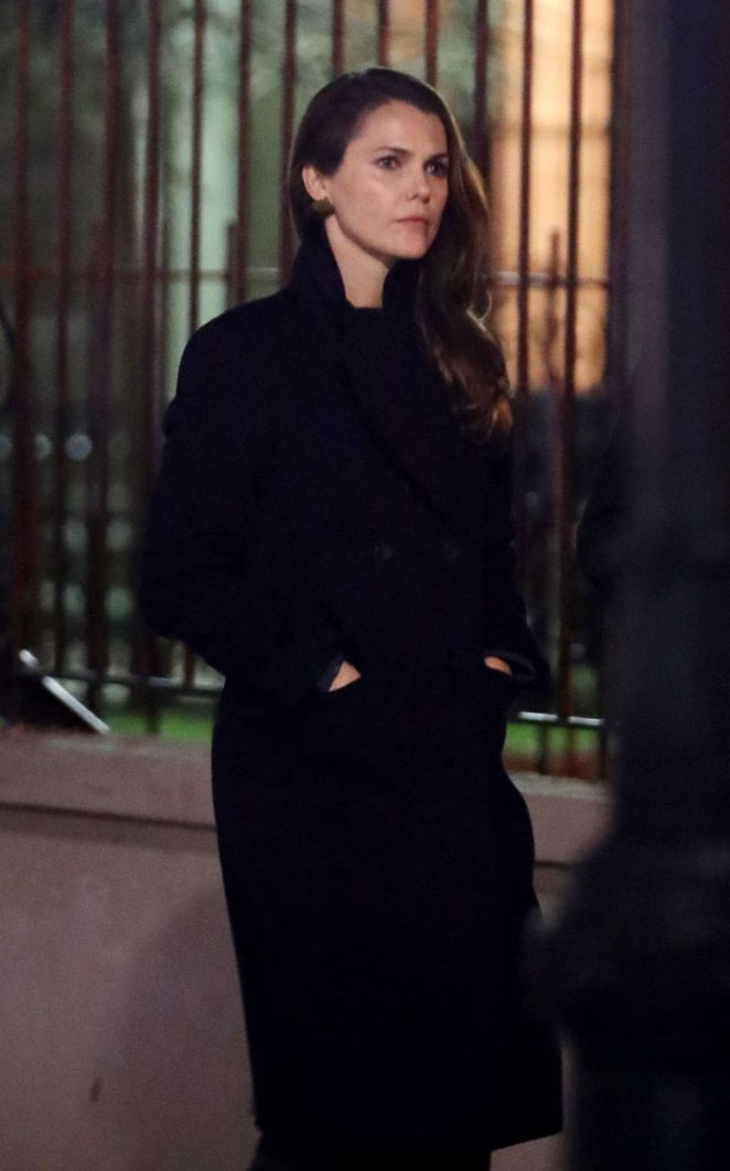 Keri Russell on the set 'The Americans' in New York