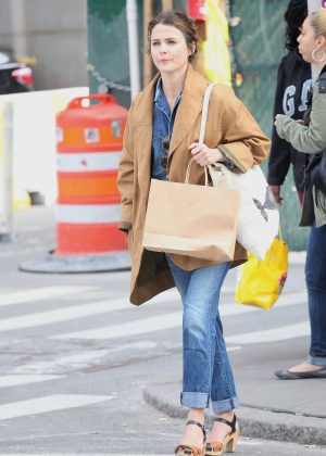 Keri Russell out shopping in New York