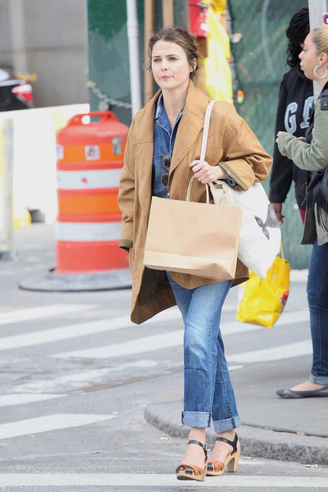 Keri Russell out shopping in New York