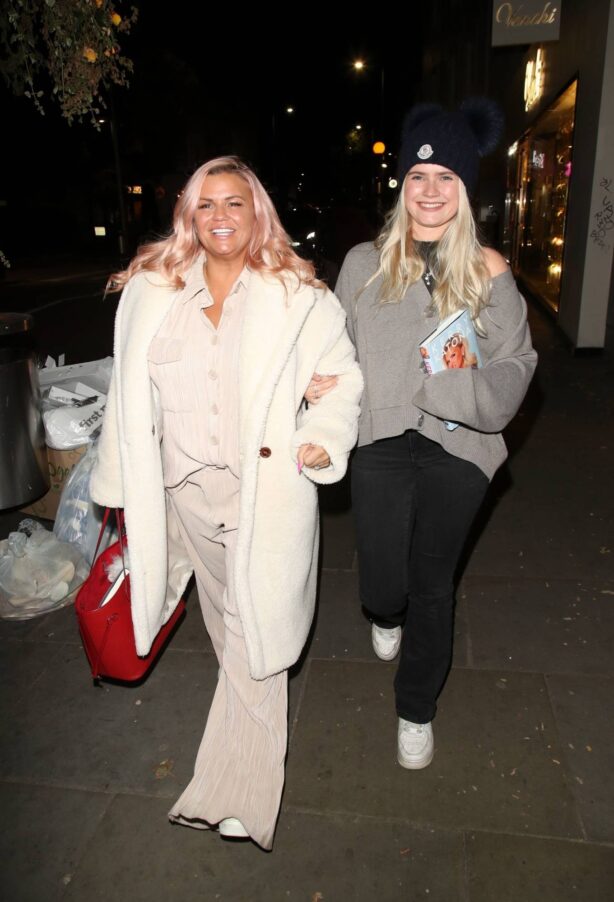 Kerry Katona - With Lilly-Sue McFadden on a night out in London's Chelsea