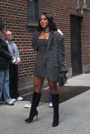 Kerry Washington - Pictured at The Late Show with Stephen Colbert in New York