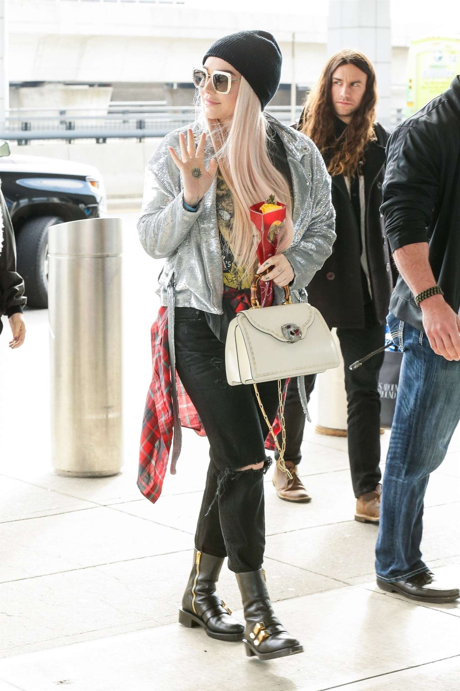 Kesha 2018 : Kesha: Arriving at JFK aiport -03