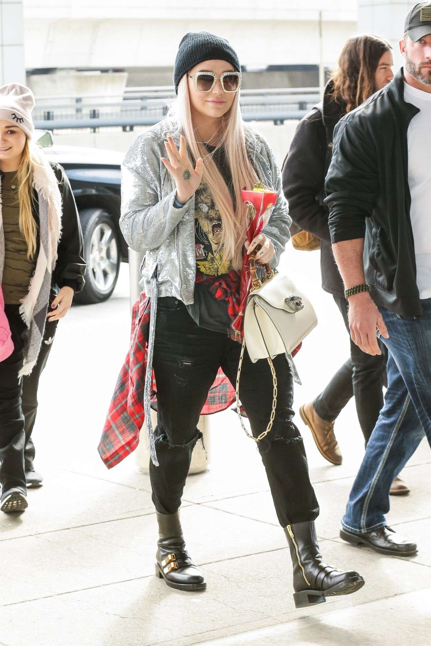 Kesha 2018 : Kesha: Arriving at JFK aiport -04