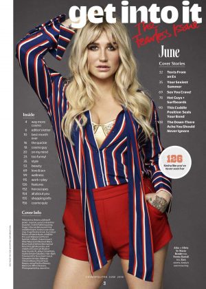 Kesha - Cosmopolitan US Magazine (June 2018)