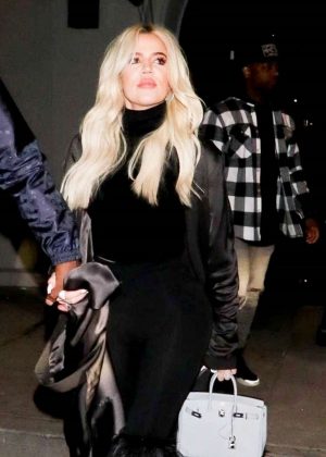Khloe Kardashian and Tristan Thompson at Craig's in West Hollywood