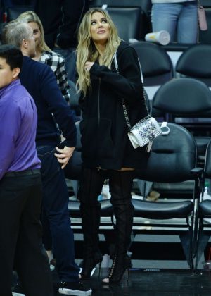 Khloe Kardashian at LA Clippers vs Cavaliers Game in LA