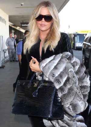 Khloe Kardashian at LAX Airport in Los Angeles