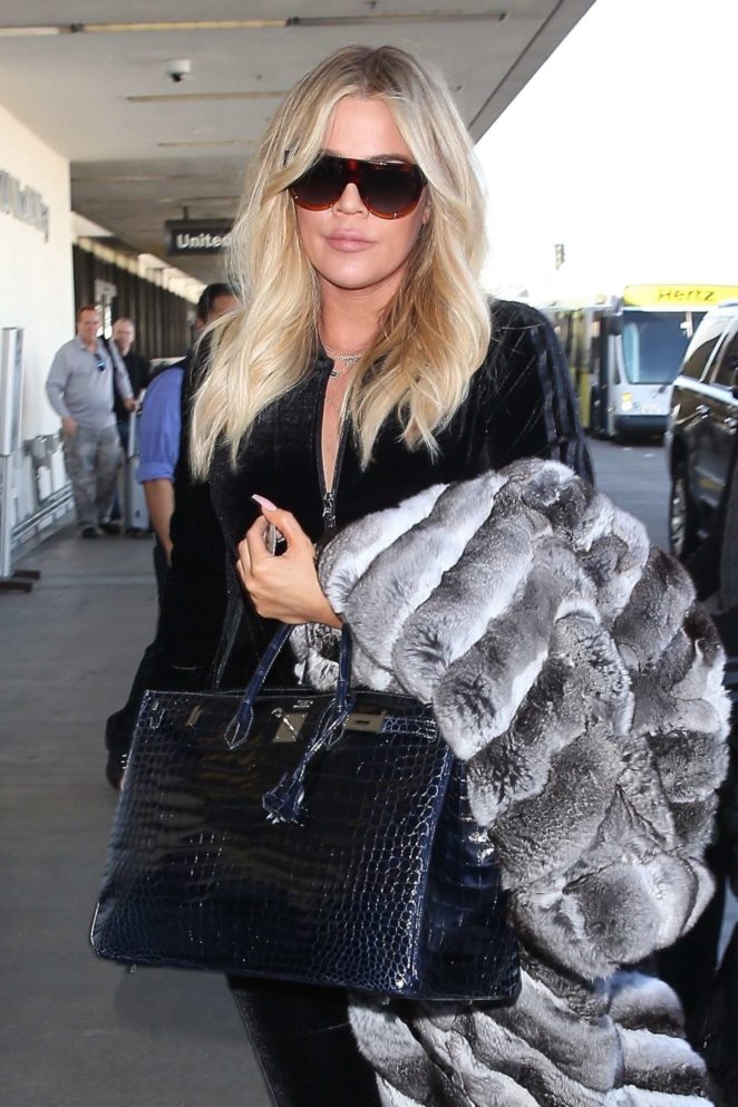 Khloe Kardashian at LAX Airport in Los Angeles
