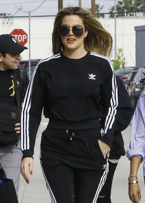 Khloe Kardashian Filming for her TV show in Culver City