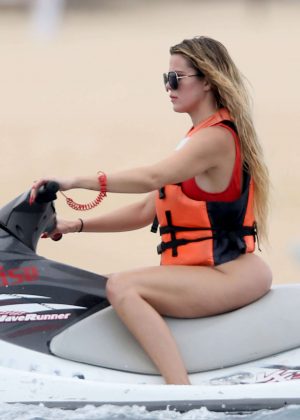 Khloe Kardashian in Swimsuit Jet Skiing in Cabo San Lucas