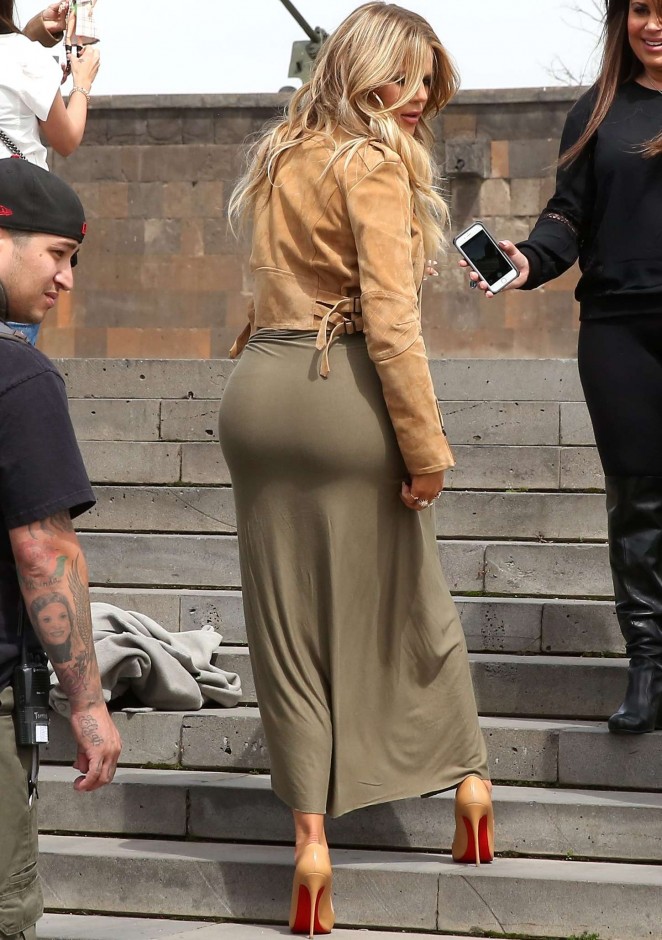 Khloe Kardashian - Out and about in Yerevan