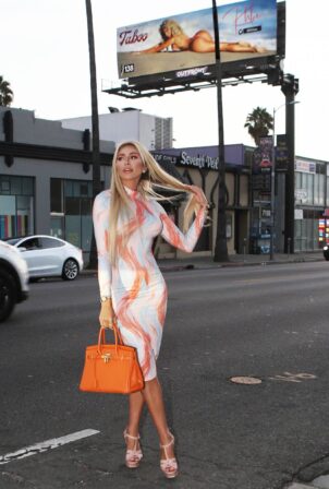 Khloe Terae - Unveils her new Billboard Campaign for 138 - Taboo Crypto in West Hollywood
