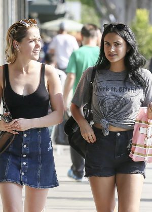 Kiernan Shipka and Camila Mendes - Shopping in Los Angeles