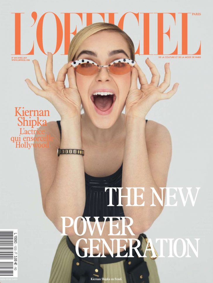 Kiernan Shipka  - L'Officiel Paris Cover (April 2019)