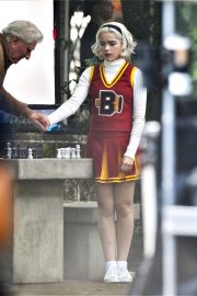 Kiernan Shipka - On the set of 'Chilling Adventures of Sabrina' in Vancouver