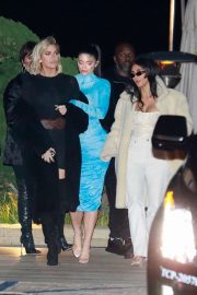 Kim and Khloe Kardashian and Kylie Jenner - Leaving Nobu in Malibu