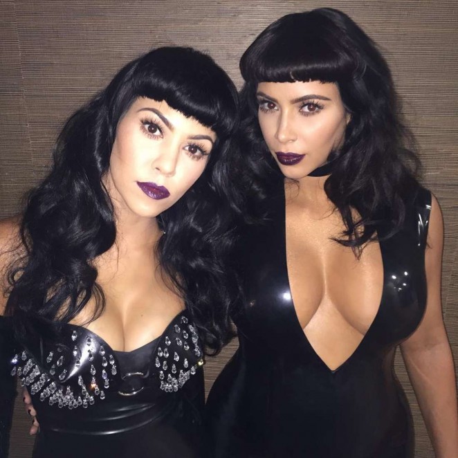 Kim and Kourtney Kardashian - Instagram Pics