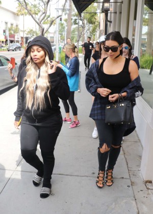 Kim Kardashian and Blac Chyna out in Beverly Hills