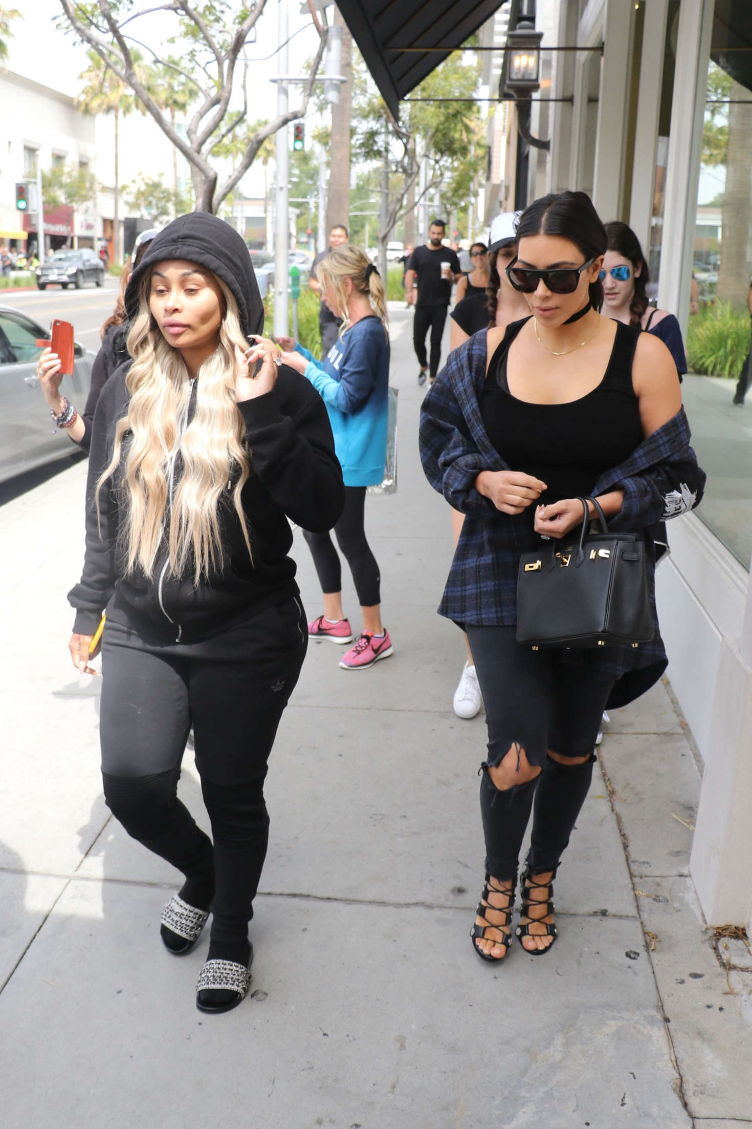 Kim Kardashian And Blac Chyna Out In Beverly Hills 15 Gotceleb