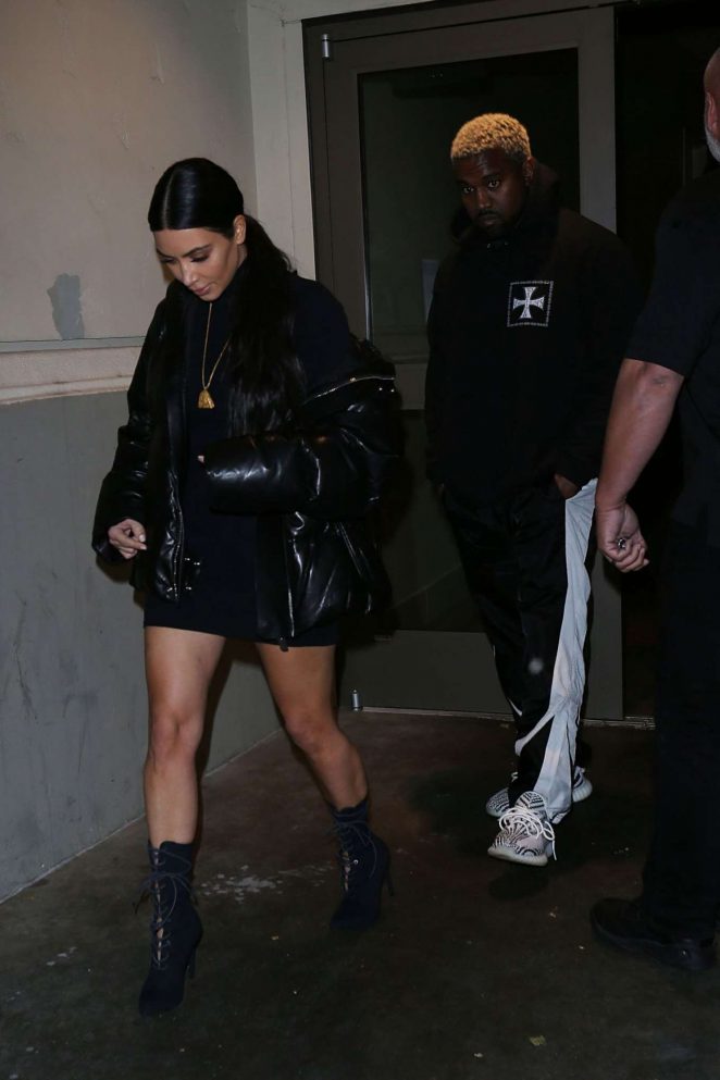 Kim Kardashian and Kanye West Night Out in Los Angeles