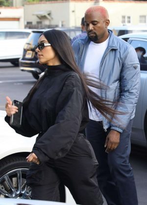 Kim Kardashian and Kanye West - Out in Los Angeles