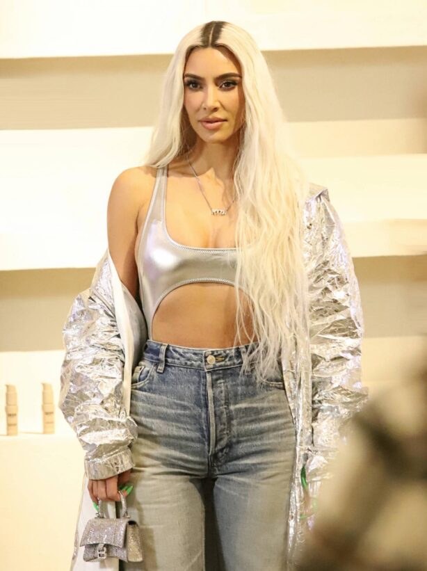 Kim Kardashian - Arrives for her pop-up for her new skin care line SKKN opens in century City