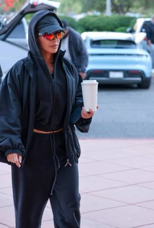 Kim Kardashian - Arrives for her son Saint's basketball game in Los Angeles