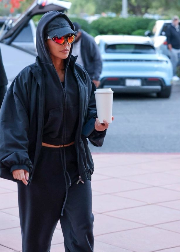 Kim Kardashian - Arrives for her son Saint's basketball game in Los Angeles