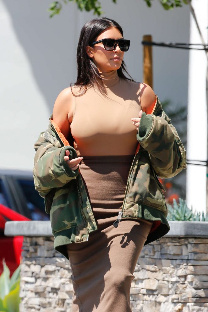 Kim Kardashian at Epione Skin Care in Beverly Hills