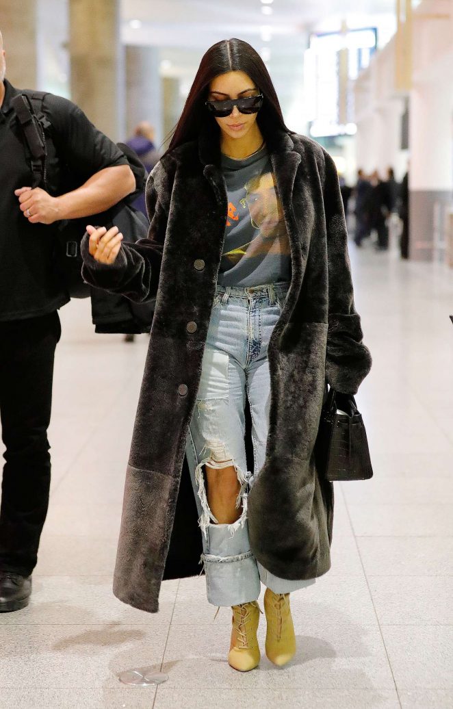 Kim Kardashian at JFK Airport in NYC