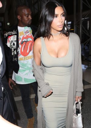 Kim Kardashian at LAX Airport in Los Angeles