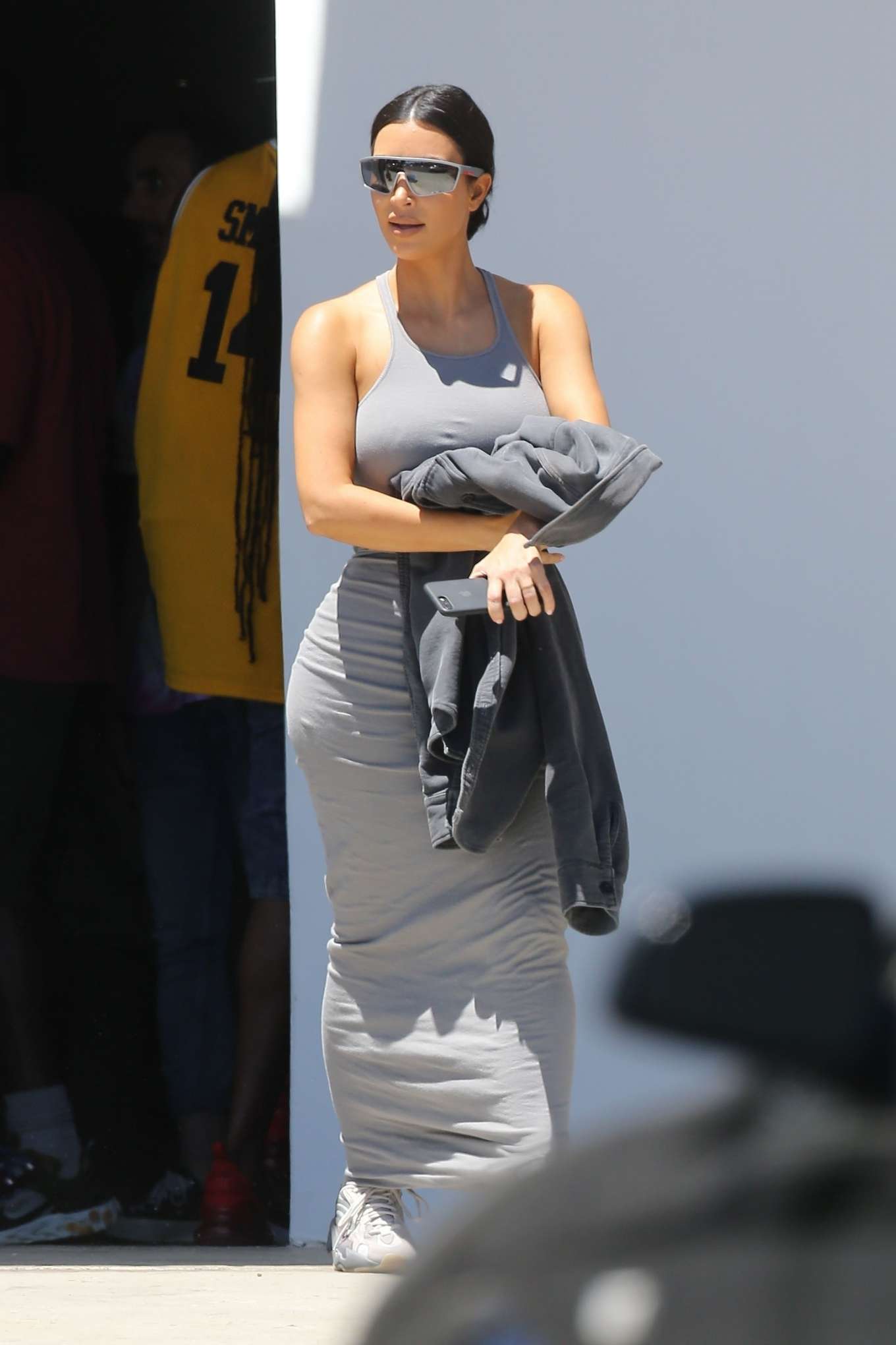 Kim Kardashian â€“ Attends church services in Los Angeles