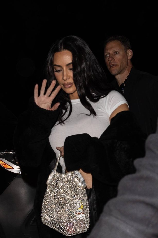 Kim Kardashian - Departs from Kanye West’s electrifying 'Vultures 2' performance in Los Angeles